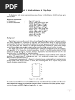 Lab 1: Study of Gates & Flip-Flops: - Digital IC Trainer Kit