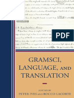 Gramsci, Language and Translation