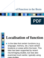 Localization of Function in The Brain