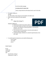 Inputting A String of Data From Keyboard (Int 21h Option 0ah)