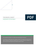 Technical Sheet: Uncertainty of Test Result