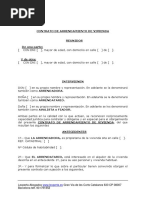 Modelo Contrato de Arrendamiento de Vivienda 5 y 7 Anos