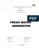 Fresh Water Generators