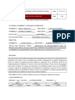 Proyecto Control Estadístico de Calidad PDF