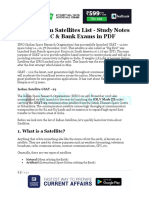 b5407102 Isro Indian Satellites List Study Notes For SSC Bank Exams in PDF