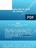 Configuración Del Setup Del Sistema