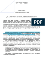 ¿El Atributo o El Complemento Predicativo?