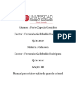 Manual para Elaboración de Guarda Oclusal Paolo