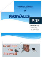 Firewalls: Technical Seminar ON