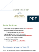 Besaran Dan Satuan: Fisika 1 MKK2022