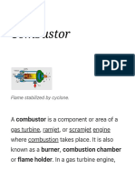 Combustor: Flame Stabilized by Cyclone