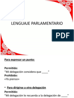 Lenguaje Parlamentario