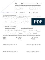 HW - Polynomial Operations