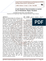 Physical, Mechanical and Chemical Characterization On Ancient Brick Masonry of Monuments, Bagan, Myanmar