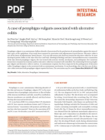 A Case of Pemphigus Vulgaris Associated With Ulcerative Colitis