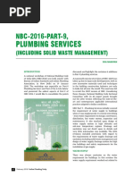 Plumbing Services: NBC-2016-PART-9