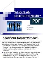 Who Is An Entrepreneur