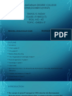 Vande Mataram Degree College Kopar, Dombivli (West) Rahul K.Yadav CLASS:-F.Y.BSC (I.T) ROLL NO:-42 Topic:-Green It