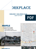 My Workplace: Marlene C. Balubar, DLGM