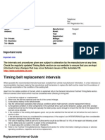 Timing Belt Replacement Interva Cabrlet