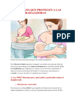 Cinco Leyes Que Protegen A Las Madres Trabajadoras