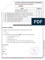 Important Shortcut Tips To Solve Numerical Problems