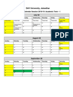 2018 19 Academic Calendar PDF