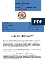 A Seminar Report ON Use of Etp and STP in Wastewater Treatment