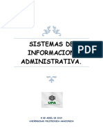 Sistemas de Información Administrativa