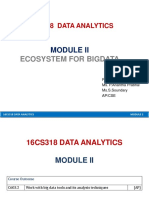 16Cs318 Data Analytics: Ecosystem For Bigdata