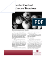 Environmental Control For Greenhouse Tomatoes