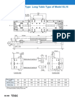 Ball Screw Drive Type Long Table Type of Model GL15: 4-M6 Through (Helisert: 2D) 90 154