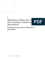 Brain Drain or Brain Gain? The New Economics of Brain Drain Reconsidered