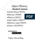 Subject History