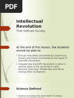 3 Intellectual Revolution That Defined Society