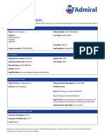 Motor Policy Schedule