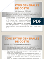 Conceptos Generales de Costo