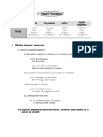 Present Progressive: Modes Simple Perfect Progressive