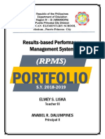 (RPMS) : Results-Based Performance Management System