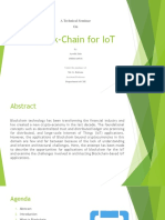 Block-Chain For Iot: A Technical Seminar On