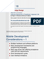 Mobileapp Design: Software Engineering: A Practitioner'S Approach, 8/E