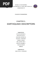 V. Earthquake Descriptors