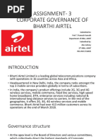 Assignment-3 Corporate Governance of Bharthi Airtel