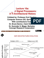 Lecture 10a: Digital Signal Processors: A TI Architectural History