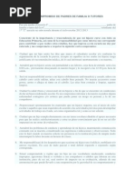 Carta Compromiso de Padres de Familia o Tutores