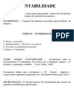 Matéria e Exercício de Contabilidade Geral 1