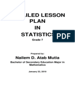 Lesson Plan in Statistics