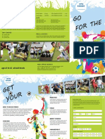 Soccor Tri Fold Brochure Template