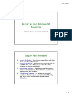 Lecture 2: One Dimensional Problems: APL705 Finite Element Method