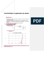 Caractéristique Et Application Des Diodes